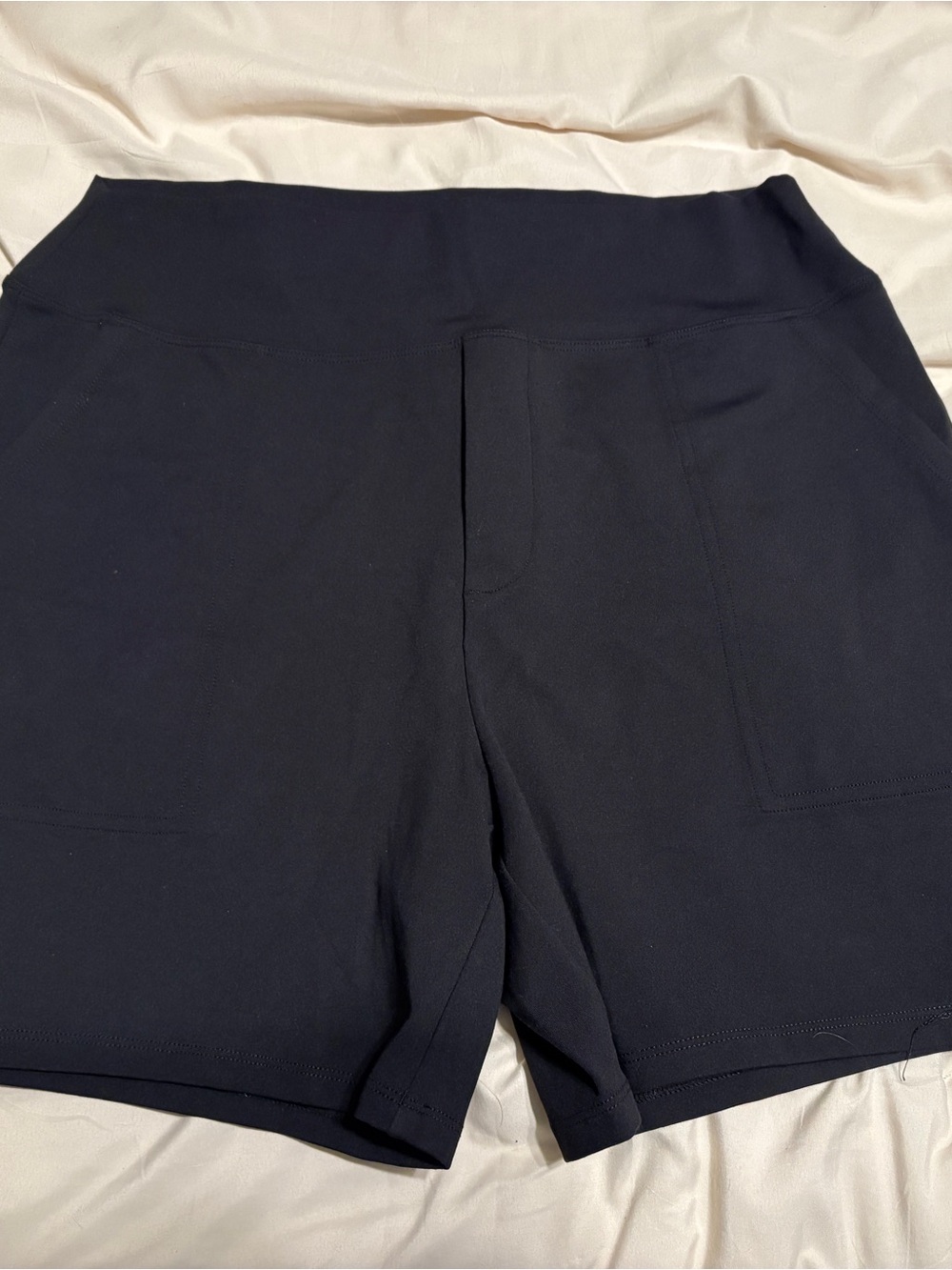 G4Free Black High Waist Biker Shorts With Pockets NWT Large 5”